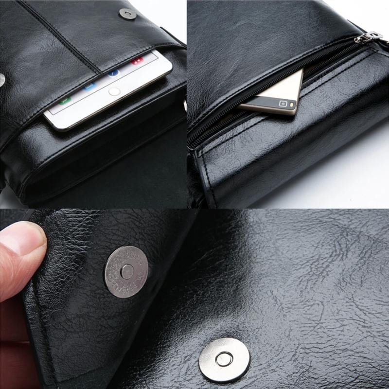 Bolsa Masculina Transversal de Couro - Magnata Classic Jeep