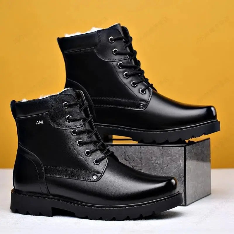 Bota Masculina de Inverno em Couro Legítimo - Work