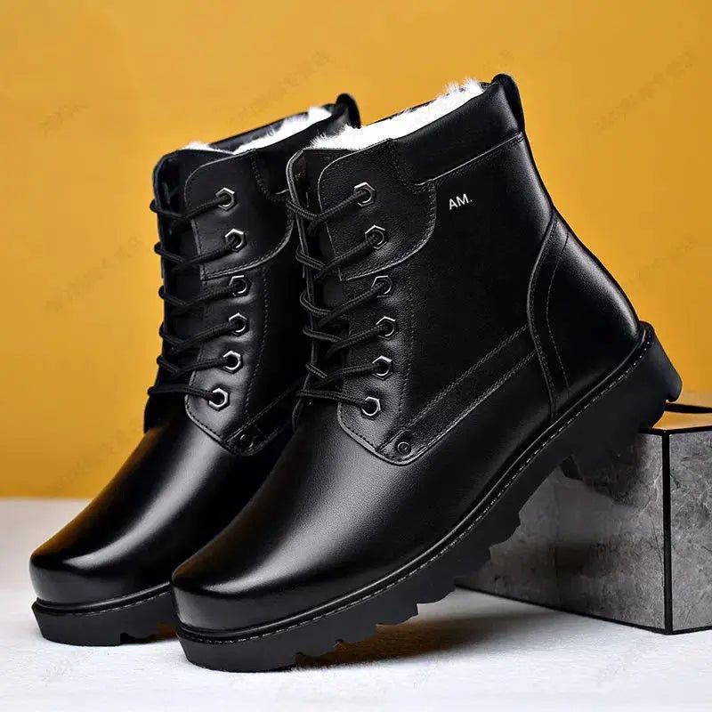 Bota Masculina de Inverno em Couro Legítimo - Work