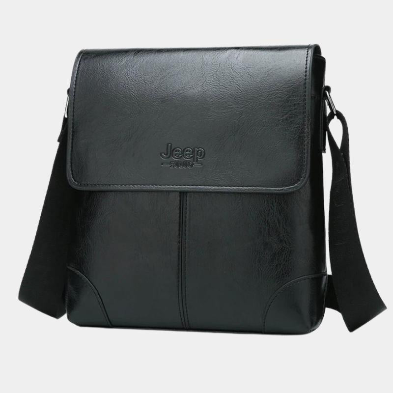 Bolsa Masculina Transversal de Couro - Magnata Classic Jeep
