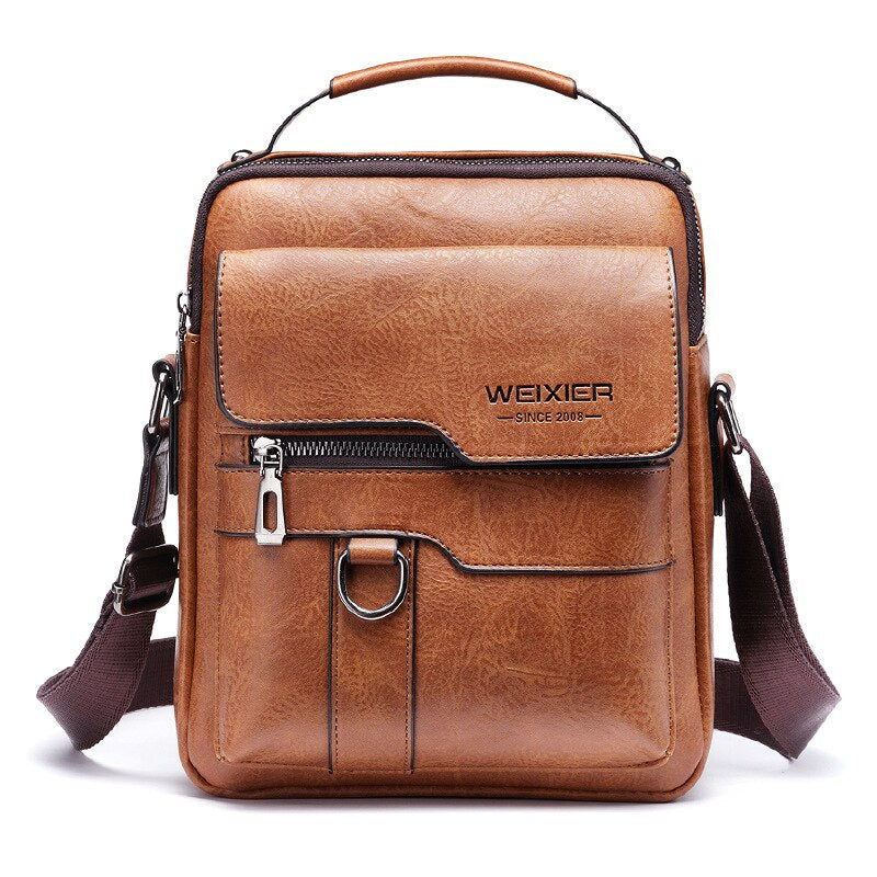 Bolsa Masculina De Couro Legítimo Masculina Crossbody - Estilo Versátil