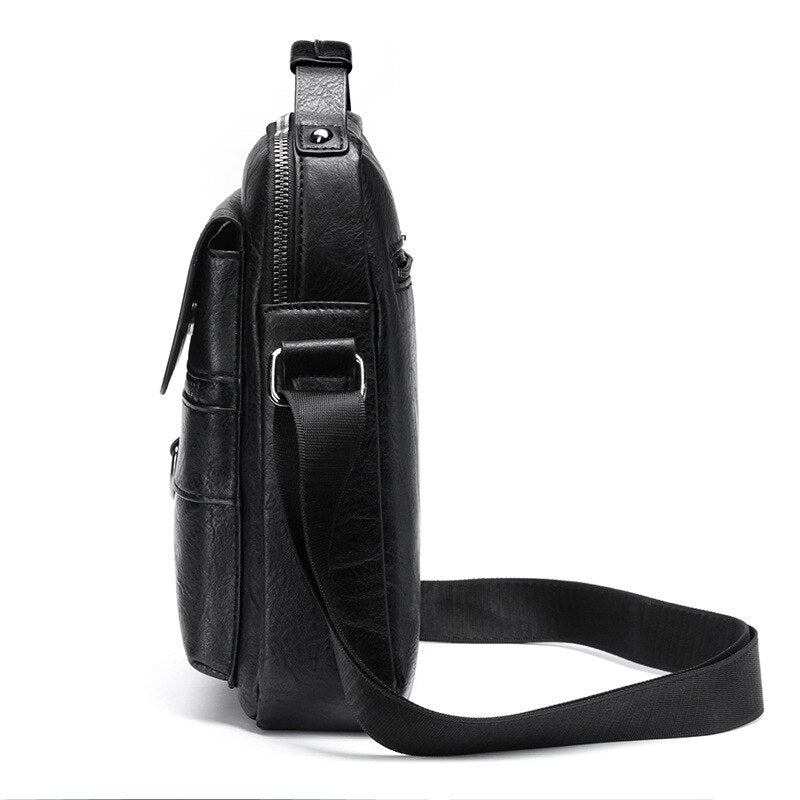 Bolsa Masculina De Couro Legítimo Masculina Crossbody - Estilo Versátil