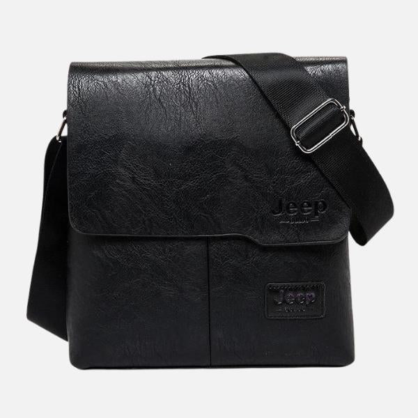 Bolsa Masculina Transversal de Couro - Magnata Pocket Jeep