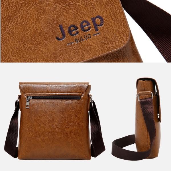 Bolsa Masculina Transversal de Couro - Magnata Pocket Jeep