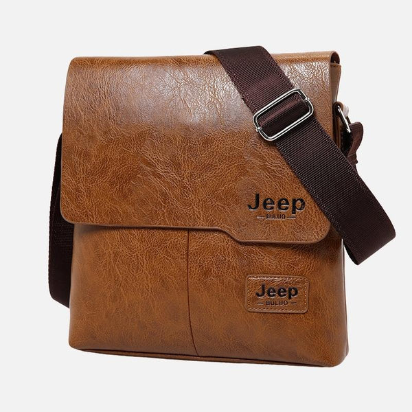 Bolsa Masculina Transversal de Couro - Magnata Pocket Jeep