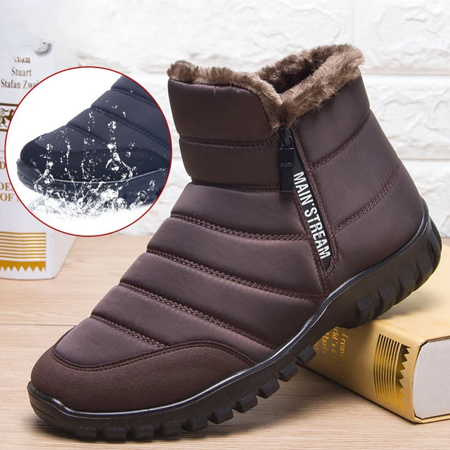 Bota Masculina de Inverno em Couro Legítimo - Ice