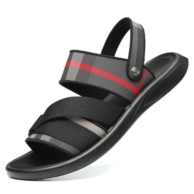 Sandália Masculina em Couro Legítimo - Magnata Glitth