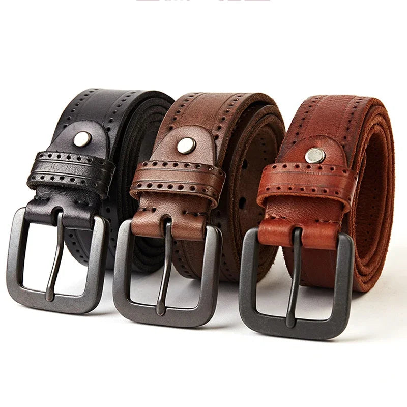 Cinto Masculino de Couro Magnata Vintage