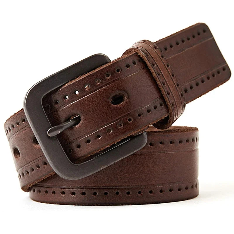 Cinto Masculino de Couro Magnata Vintage