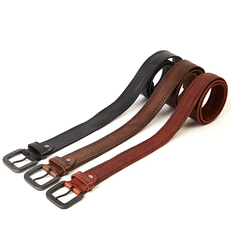Cinto Masculino de Couro Magnata Vintage
