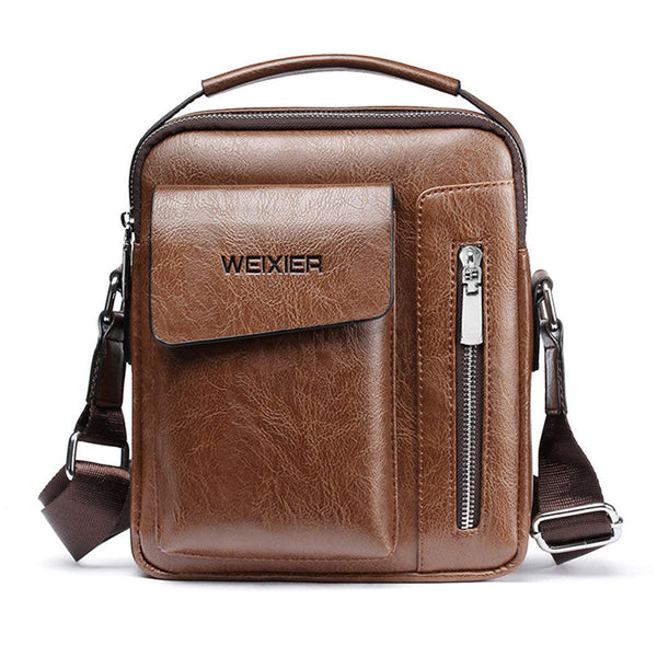 Bolsa Masculina de Couro Masculina Magnata Premium Weixie