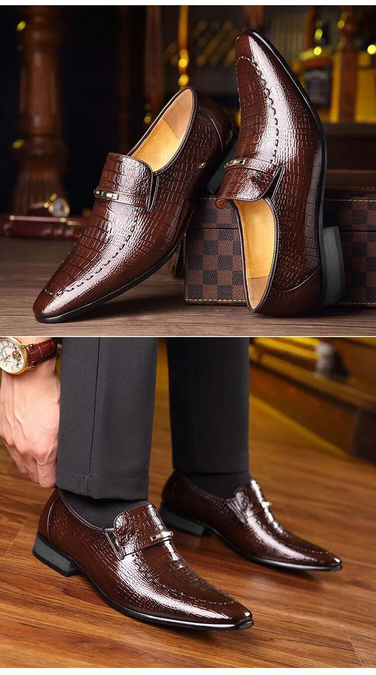 Sapato Social Masculino Mocassim de Couro - Magnata Style