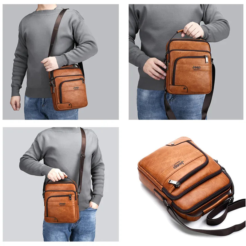 Bolsa Masculina De Couro Legítimo - Magnata Impact