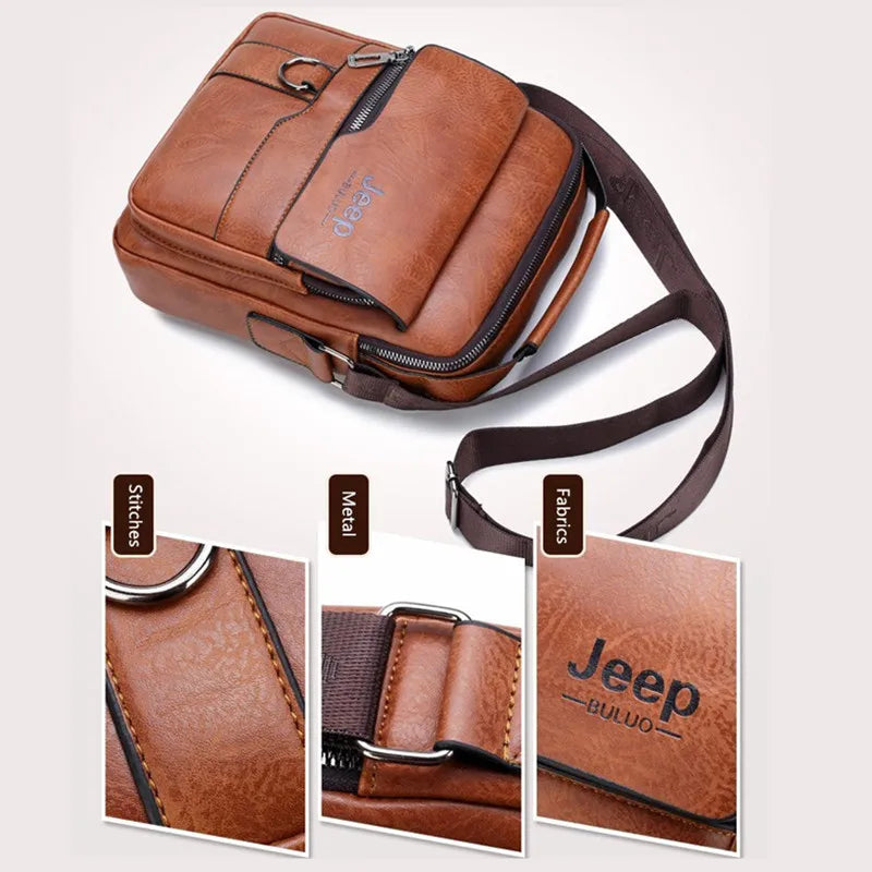 Bolsa Masculina De Couro Legítimo - Jeep Style