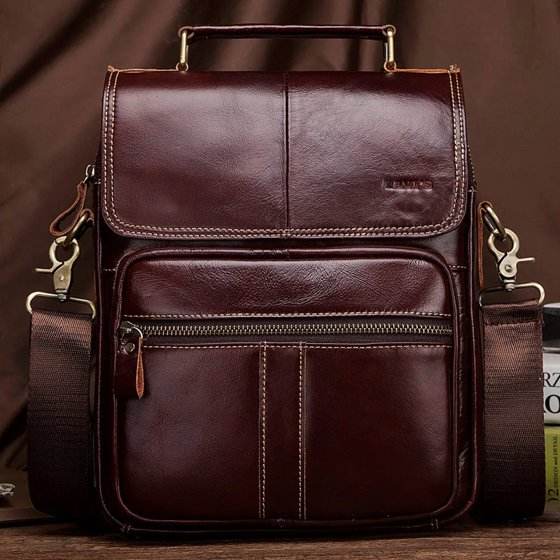 Bolsa Masculina De Couro Legítimo - Kevin