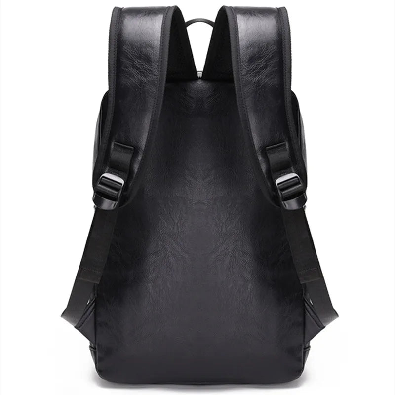 Mochila Masculina De Couro Legítimo -Magnata Gunter