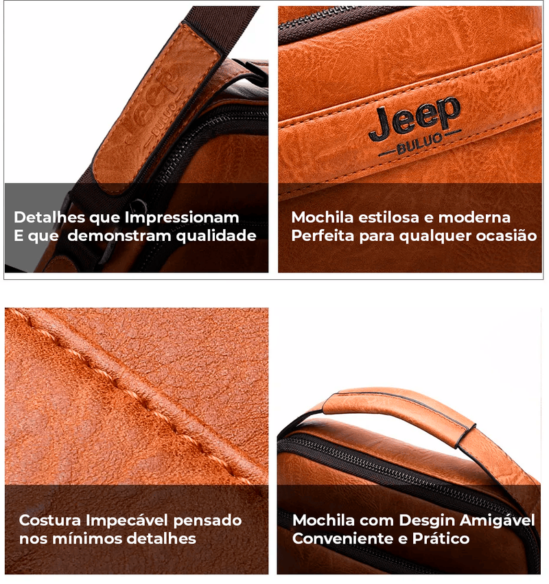 Bolsa Masculina De Couro Legítimo - Magnata Impact