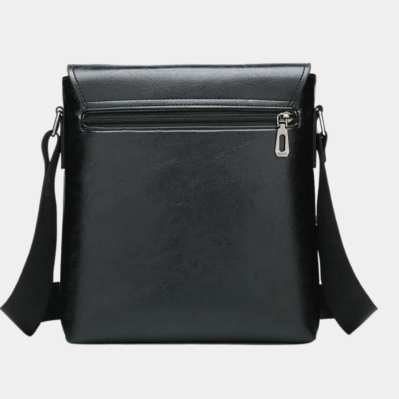Bolsa Masculina Transversal de Couro - Magnata Classic Jeep