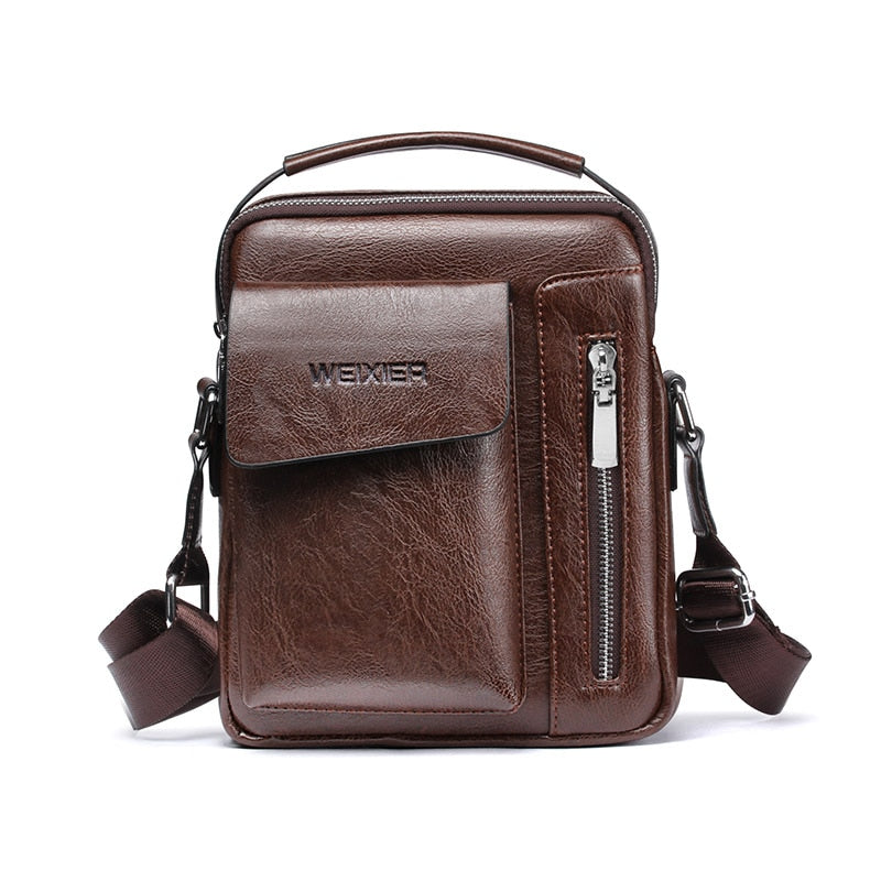 Bolsa Masculina de Couro Masculina Magnata Premium Weixie