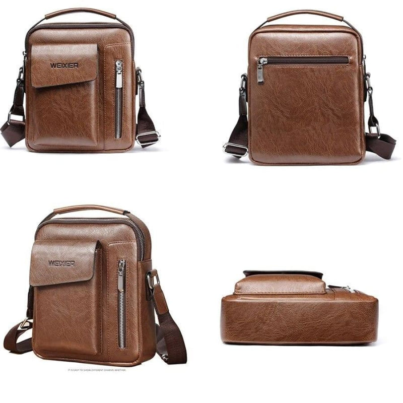 Bolsa Transversal de Couro Masculina - CrossLeather