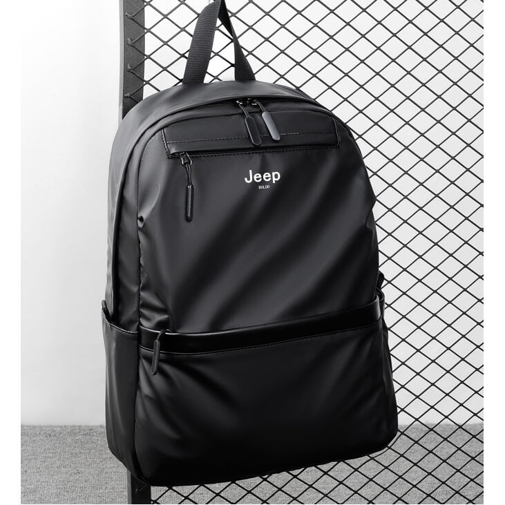 Mochila Masculina JEEP de Couro Ultraleve À Prova D'água - Lux Pack