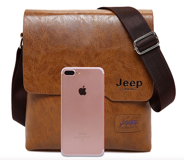 Bolsa Masculina de Lado e Carteira de Couro - Magnata Lux Jeep