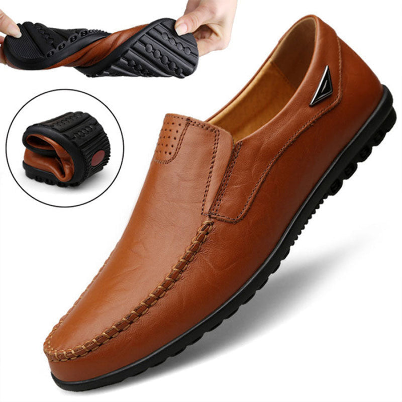 Mocassim Masculino de Couro Legítimo Magnata Lincoln