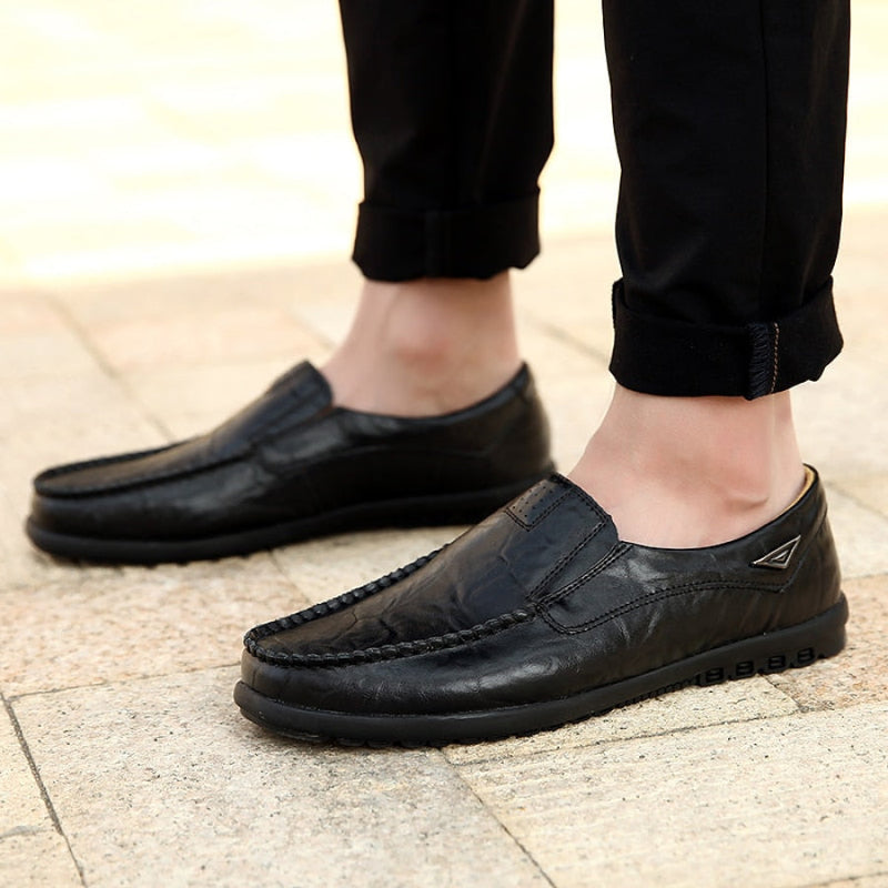 Mocassim Masculino de Couro Legítimo Magnata Lincoln