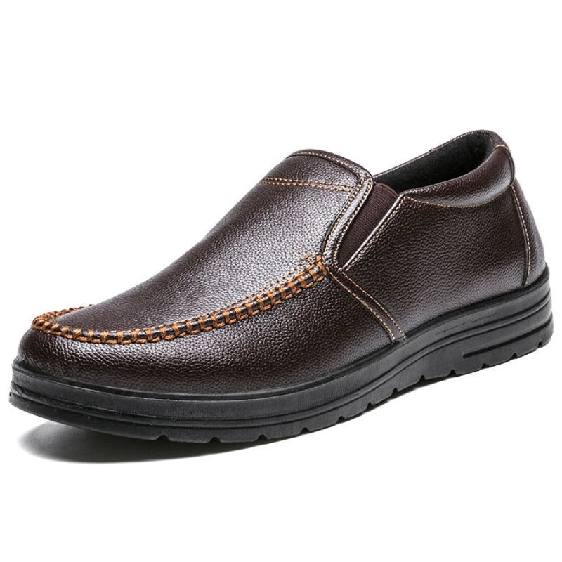 Sapato Slip On Masculino de Couro Legítimo - Magnata Casual Comfort